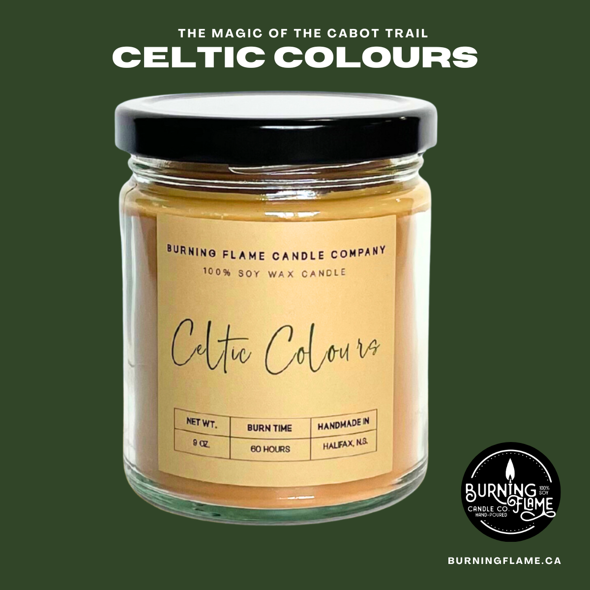 Celtic Colours Candle