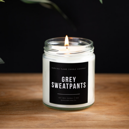 Grey Sweatpants Candle