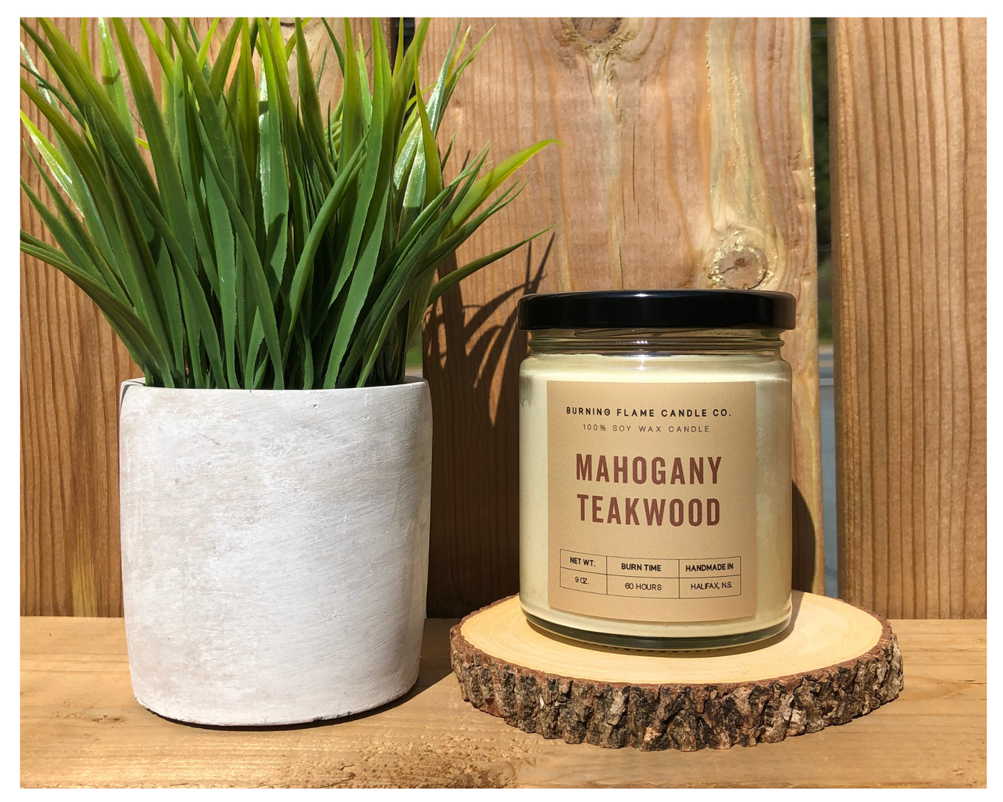 Mahogany Teakwood Candle