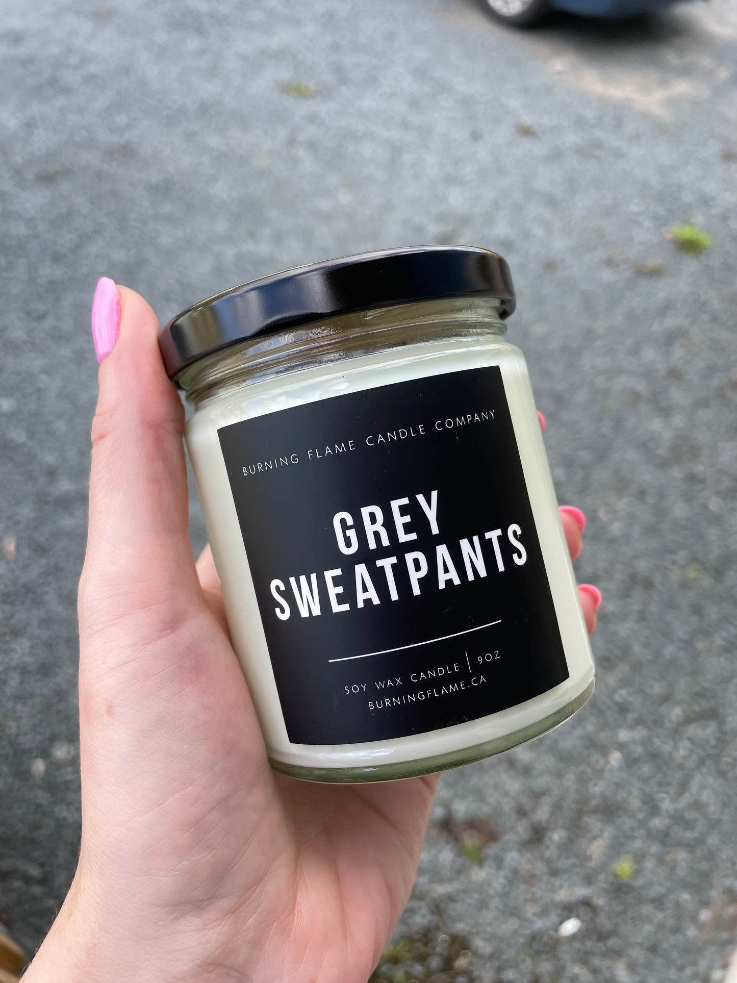 Grey Sweatpants Candle